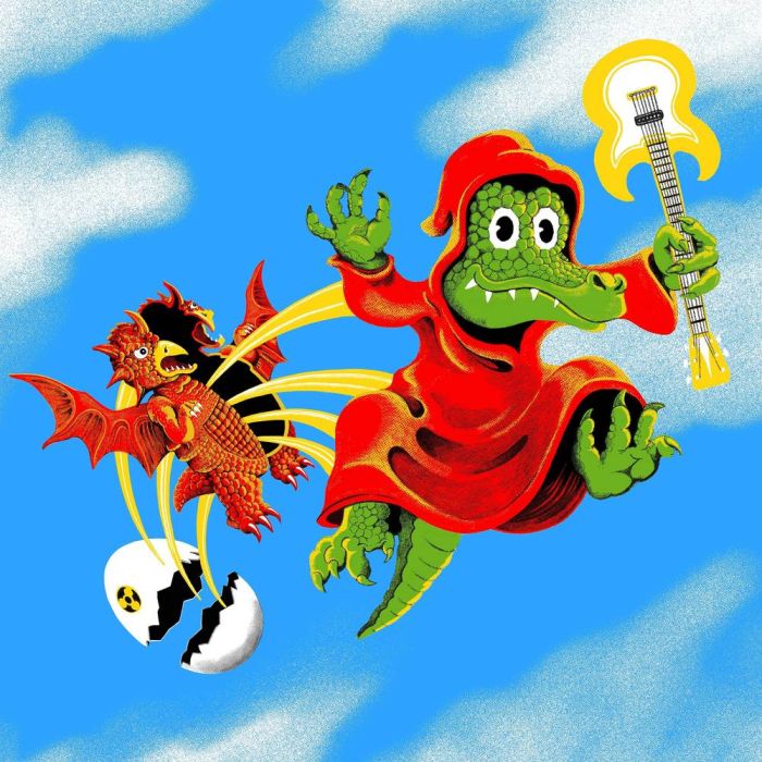 King Gizzard & The Lizard Wizard | Live In Melbourne '21 (2 LP) (Blue/Green/Yellow Swirl Vinyl w/ Red & Orange Splatter)