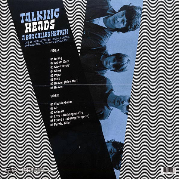 Talking Heads | A Bar Called Heaven: Live At The Electric Ballroom, London, England, Dec 7th 1979 (Vinyl)