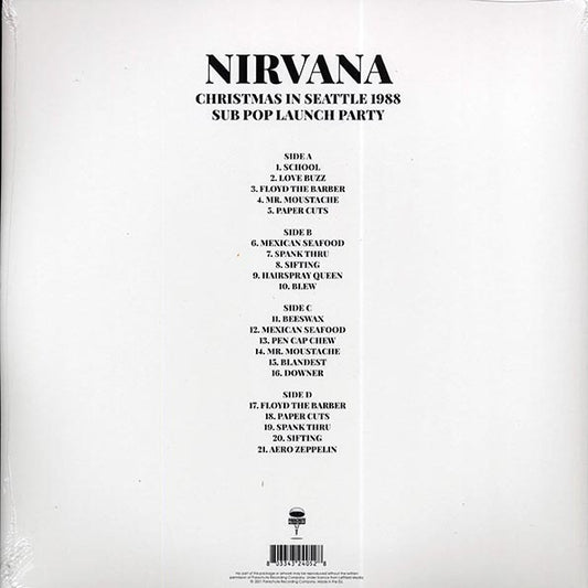 Nirvana | Christmas In Seattle 1988: Sub Pop Launch Party (Clear Vinyl) (2 LP)
