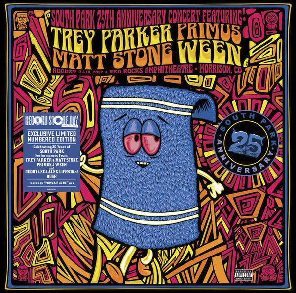 South Park - South Park The 25th Anniversary Concert Towelie-Blue Vinyl (3 LP) (RSD)