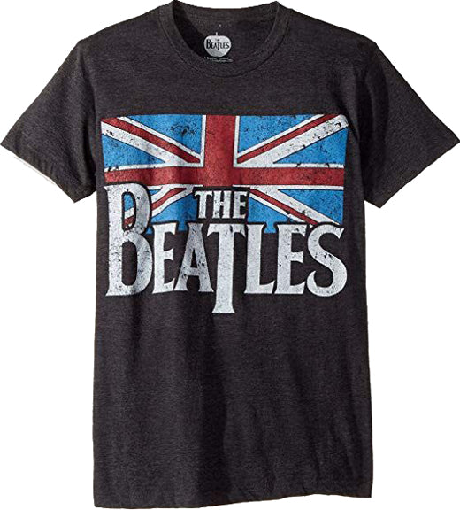 Beatles British Flag Distressed T-Shirt