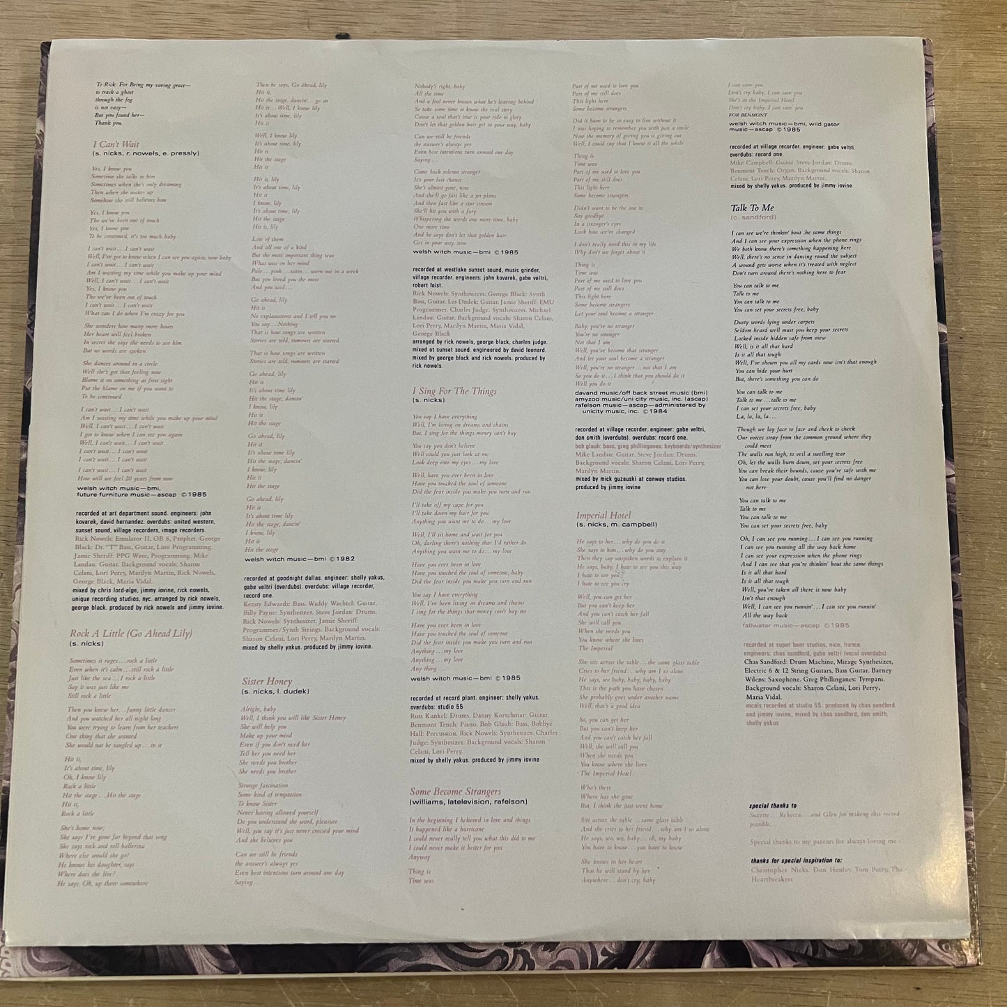 Stevie Nicks | Rock A Little (Vinyl) (Used)
