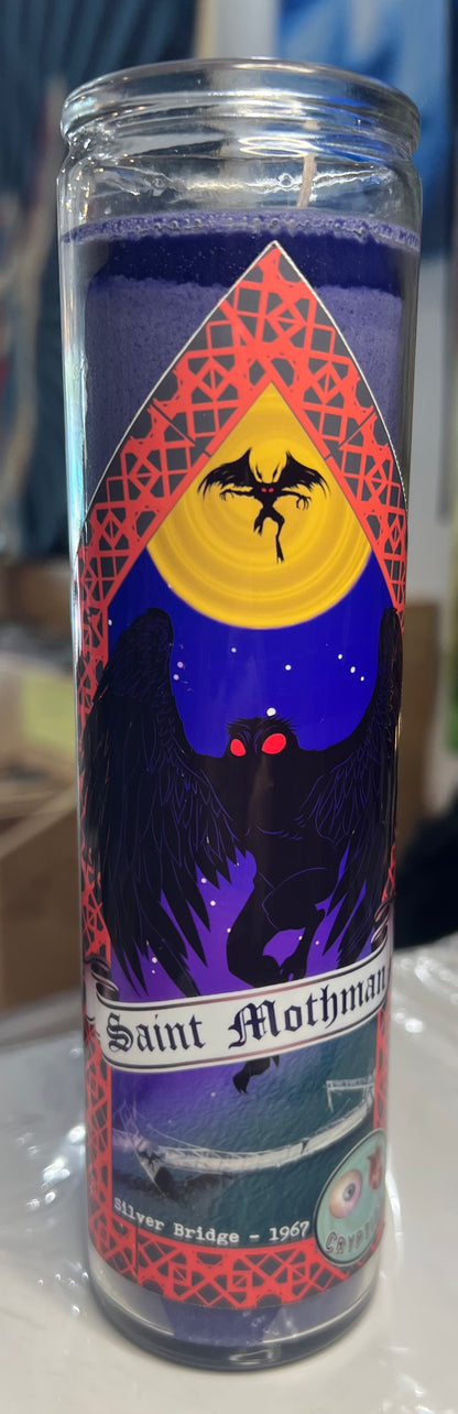 Mothman Cryptid Prayer Candle