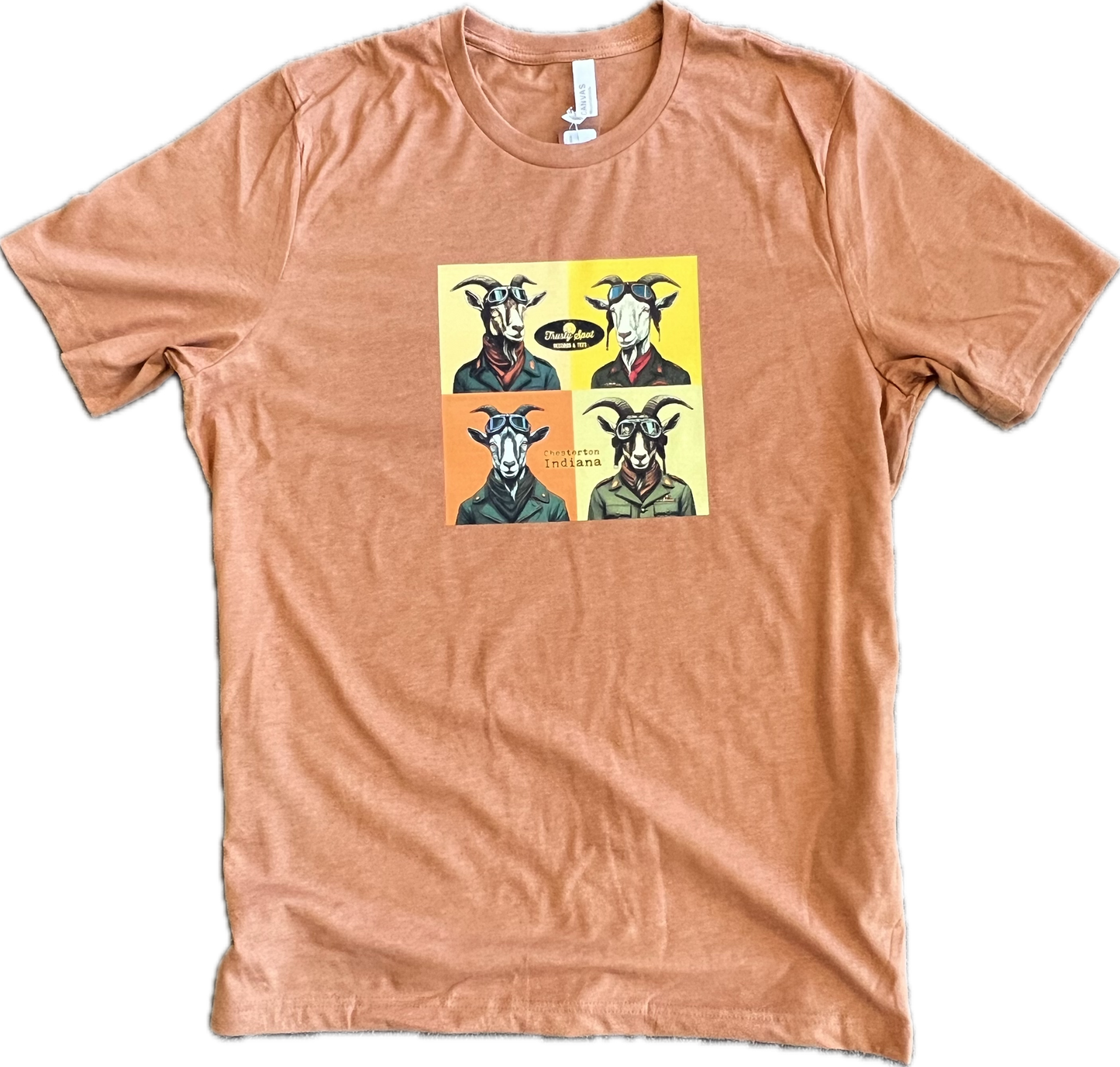 Aviator Goat Trusty Spot Records Shop Shirt