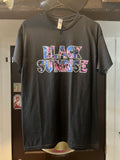 Black Sunrise Tie Dye Logo T-Shirt