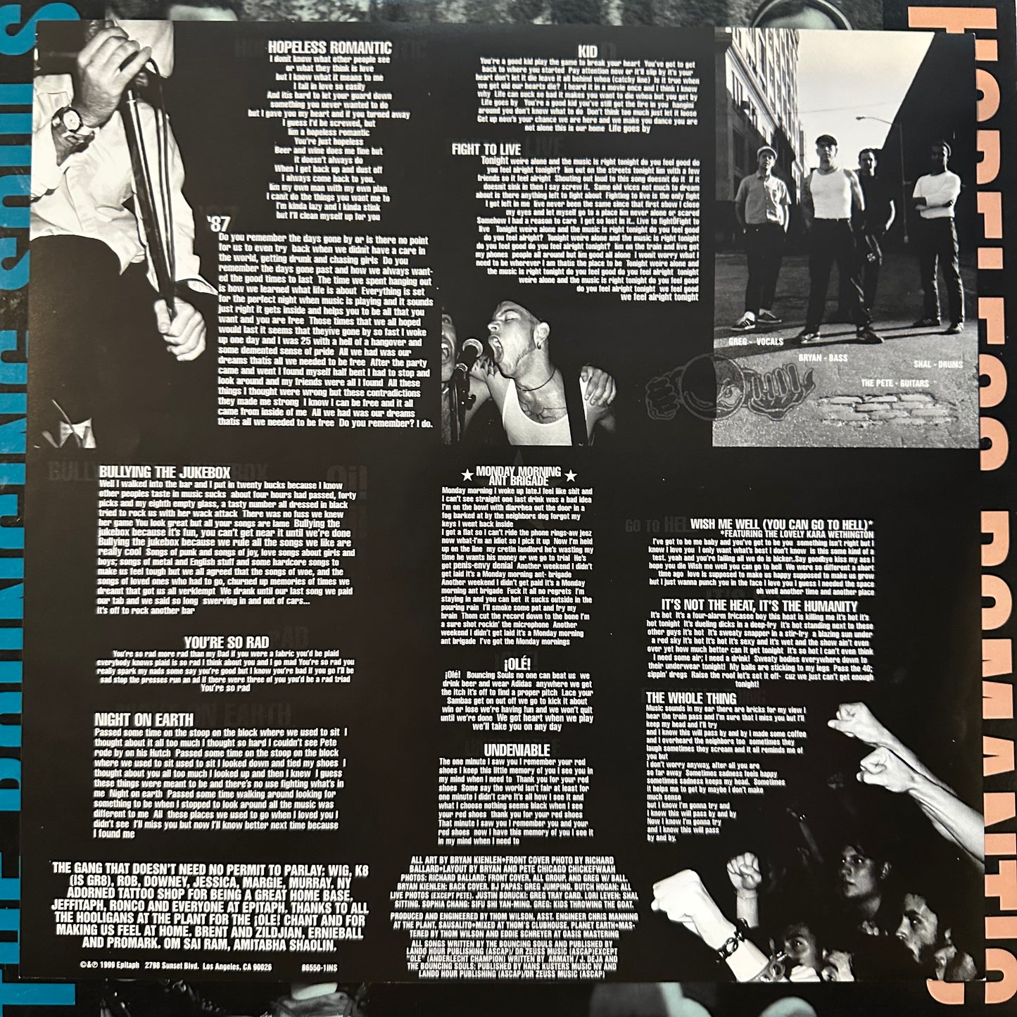 Bouncing Souls | Hopeless Romantic (Vinyl) (Used)