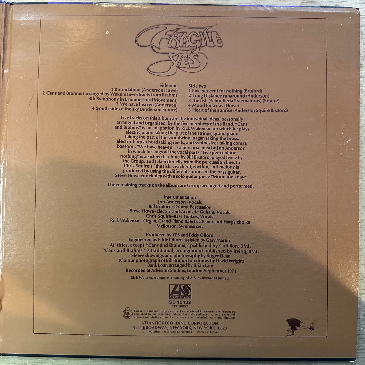 Yes | Fragile (Vinyl) (Used)