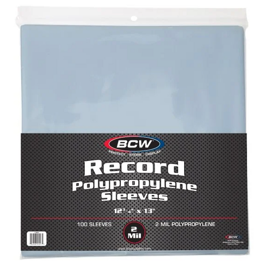 BCW 12" Outer Sleeves - Polypropylene (100)