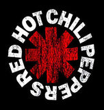 Red Hot Chili Peppers 'Distressed Logo' Black T-Shirt