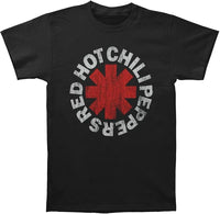 Red Hot Chili Peppers 'Distressed Logo' Black T-Shirt