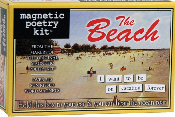 'Beach' Magnetic Poetry Kit