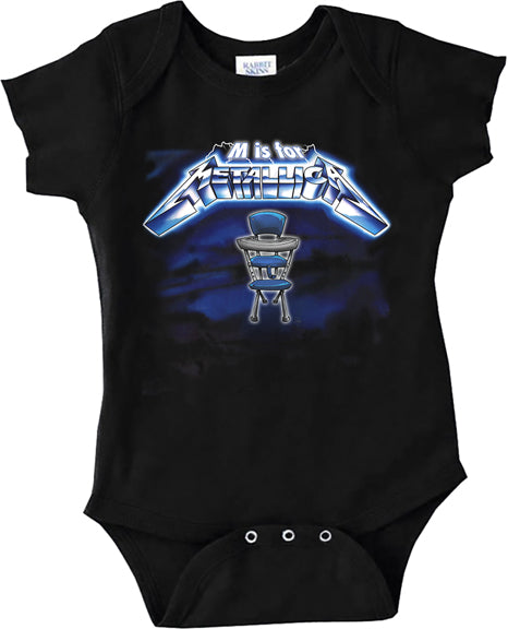 M is for Metallica RTL Highchair Onesie