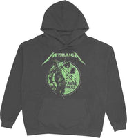 Metallica And Justice For All Neon Charcoal Hoodie