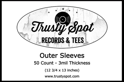 Trusty Spot Records  - 3mil (12 3/4 x 13in) Outer Sleeves | 50 Count