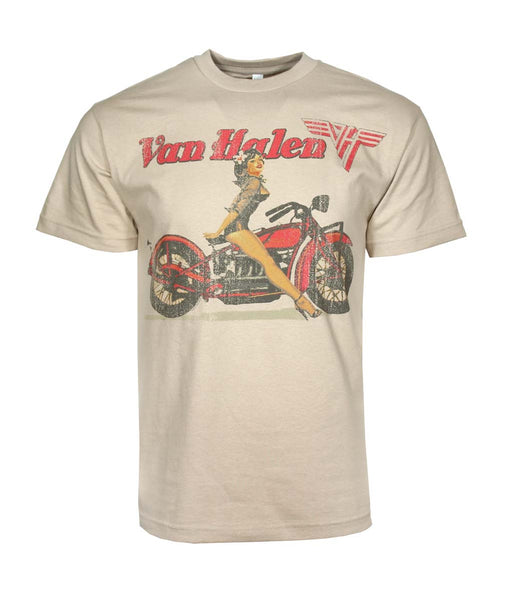 'Van Halen Biker Pin Up' T-Shirt