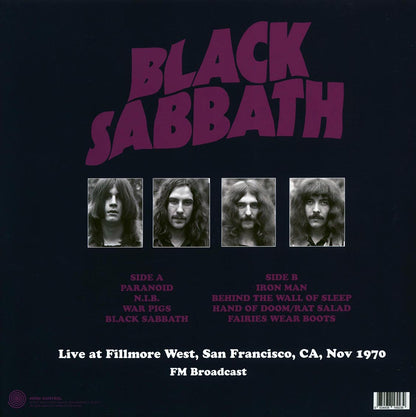Black Sabbath | Live At Fillmore West, San Francisco, CA, Nov 1970 FM Broadcast (Magenta Vinyl)