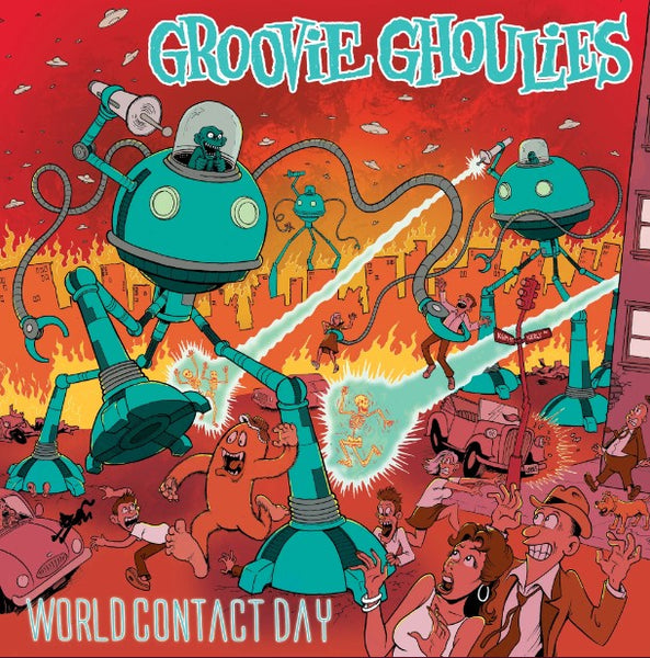 Groovie Ghoulies | World Contact Day (Neon Yellow & Orange Vinyl)