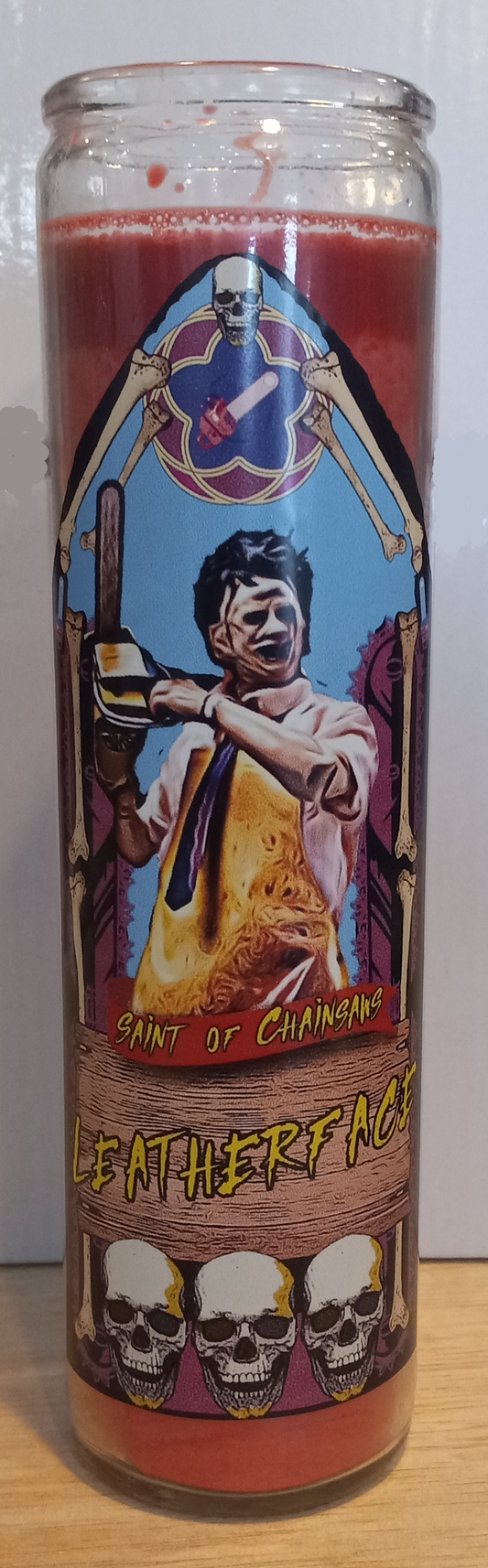 Leatherface Prayer Candle
