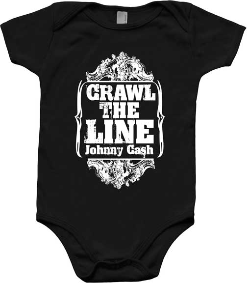 Johnny Cash Crawl the Line Onesie